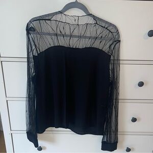 Vizio Black Sheer Women's Blouse